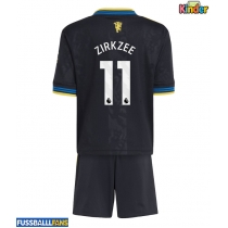 Manchester United Joshua Zirkzee #11 3rd trikot Kinder 2025-26 Kurzarm (+ Kurze Hosen)